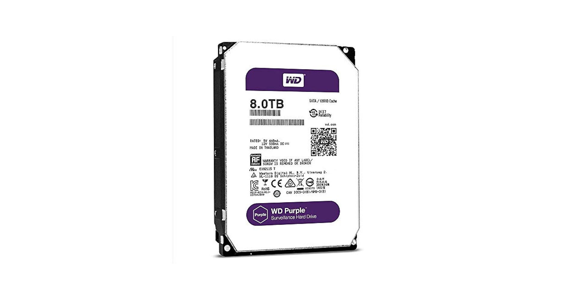 ⑧8WD Purple 4TB 2 台セット 計8TB　 3.5インチHDD Amazon.com: WD Purple 8TB Surveillance Hard Disk Drive